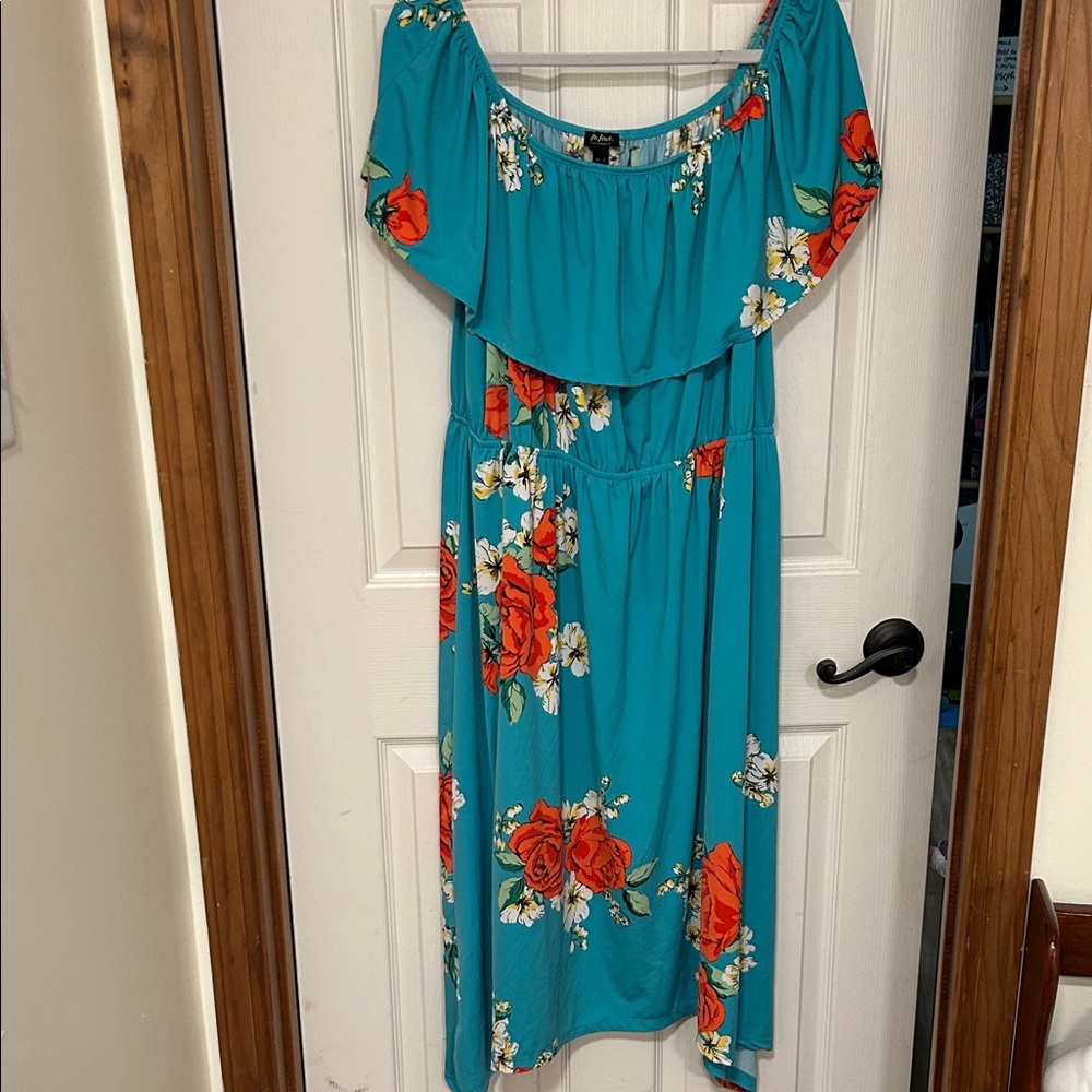 Off shoulder DuJour QVC dress
